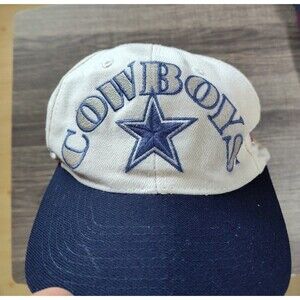 Vintage Annco Dallas Cowboys Super Bowl Champions White NFL Snapback Hat Cap
